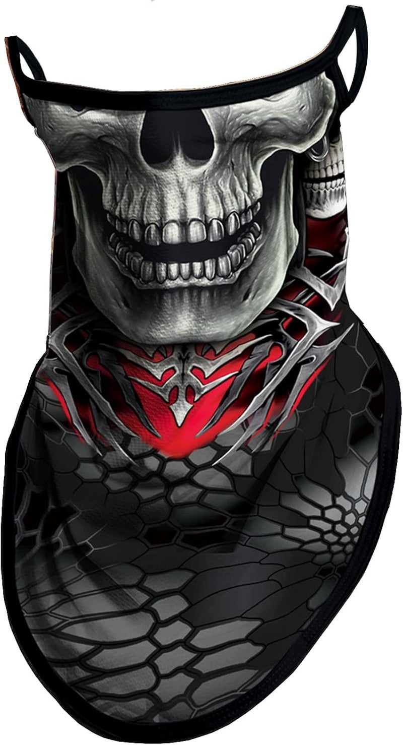 Obacle Bandana Face Mask with Ear Loops Neck Gaiter Face Mask Scarf Face Cover for Men Women - Image 1